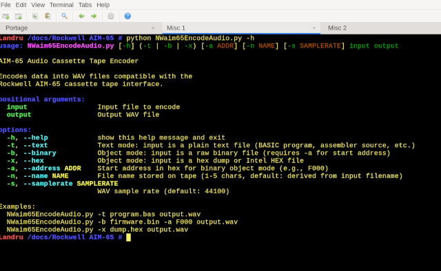 NWaim65EncodeAudio.py